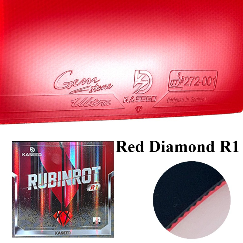 Table Tennis Xiom Rubber - KASEED Red Diamond R1 Table Tennis