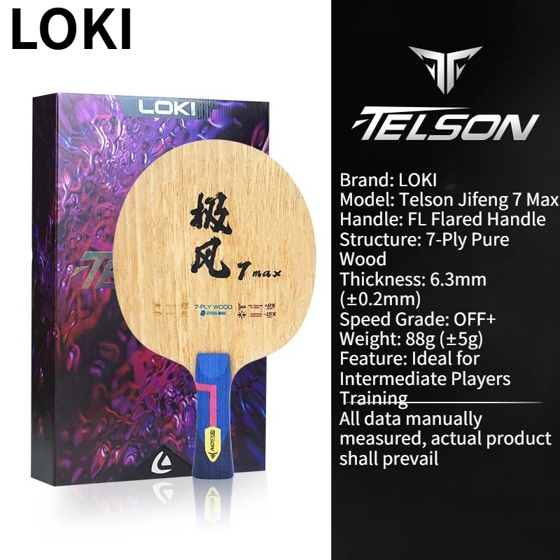 LOKI Telson Jifeng 7 Max OFF+  - Table Tennis Player 评论和价格