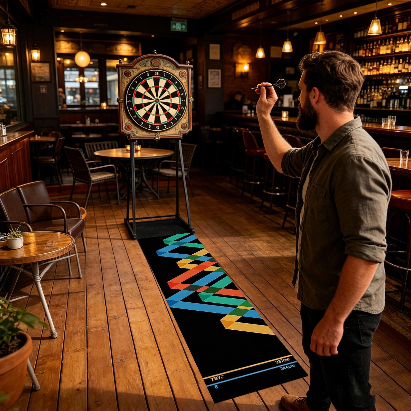 Protective Dart Rug Mat Dart B - Throw Distance Board 评论和价格