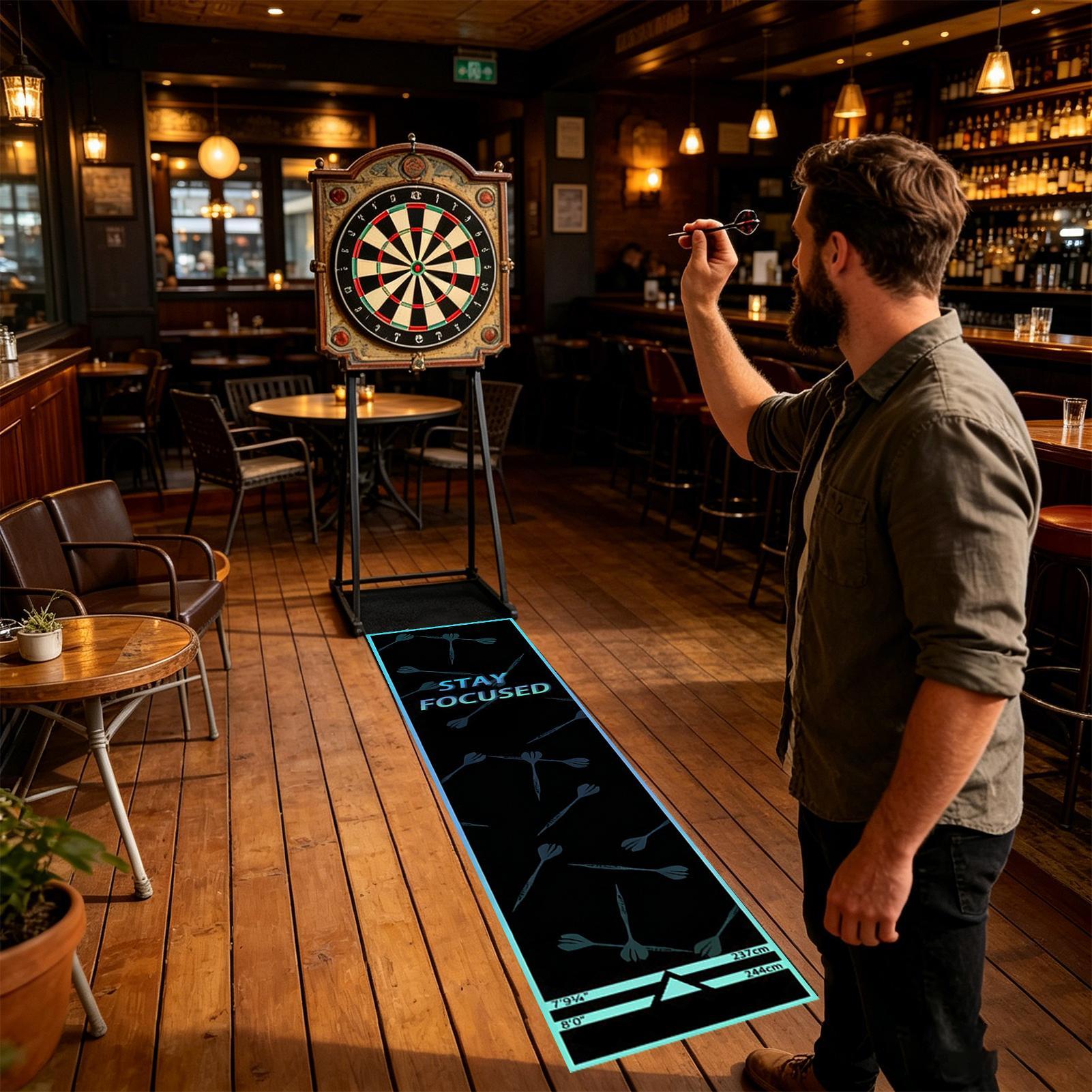 Protective Dart Rug Mat Dart B - Throw Distance Board 评论和价格