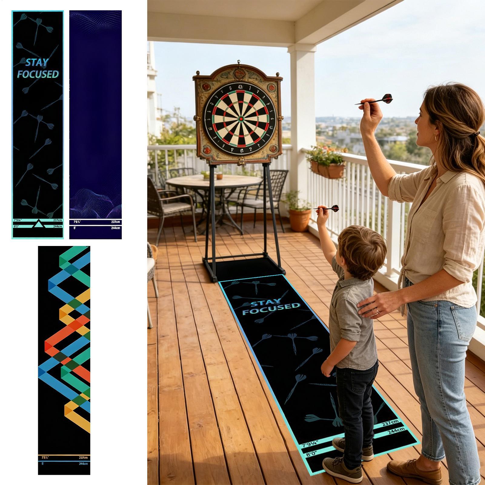 Dart Board Mat Portable Non-Sl - Throw Distance Board 评论和价格